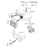 Diagram for 2009 Hyundai Santa Fe Ambient Temperature Sensor - 94110-1C100