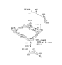 Diagram for 2011 Hyundai Elantra Touring Front Cross-Member - 62405-2L110