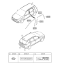 Diagram for 2009 Hyundai Elantra Touring Emblem - 86340-2L100