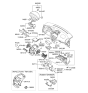 Diagram for Hyundai Elantra Touring Steering Column Cover - 84850-2L000-XP