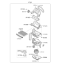 Diagram for 2008 Hyundai Elantra Touring Blend Door Actuator - 97124-2L001