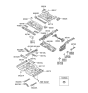 Diagram for Hyundai Elantra Touring Front Cross-Member - 65610-2L210