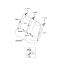 Diagram for 2008 Hyundai Elantra Touring Seat Belt - 89810-2L510-WK