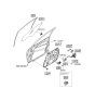 Diagram for Hyundai Window Motor - 82460-2L000