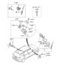 Diagram for 2009 Hyundai Elantra Touring Antenna - 95401-2L000