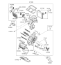 Diagram for Hyundai Elantra Touring Evaporator - 97140-1H000