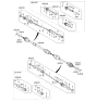 Diagram for Hyundai Axle Shaft - 49501-2L111