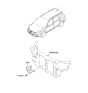 Diagram for 2007 Hyundai Elantra Horn - 96610-2H000