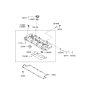 Diagram for 2008 Hyundai Elantra Touring Oil Pan Baffle - 22402-23302