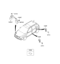 Diagram for 2008 Hyundai Elantra Touring Horn - 96660-1H000