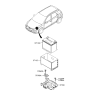 Diagram for Hyundai Elantra Battery Tray - 37150-2H100