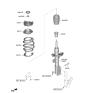 Diagram for 2022 Hyundai Tucson Coil Springs - 54630-P0CB0