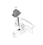 Diagram for Hyundai Tucson Automatic Transmission Shift Levers - 467W0-P0100-VCS