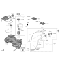 Diagram for 2023 Hyundai Tucson Fuel Filler Neck - 31040-N9500