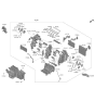 Diagram for 2023 Hyundai Tucson Blend Door Actuator - 97226-P0000