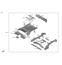 Diagram for 2022 Hyundai Tucson Front Cross-Member - 65610-P0400