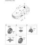 Diagram for Hyundai Tucson Car Speakers - 96380-N9300