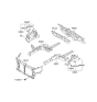 Diagram for 2013 Hyundai Sonata Hybrid Radiator Support - 64101-4R000