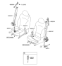 Diagram for 2014 Hyundai Sonata Hybrid Seat Belt - 88810-3Q000-RY