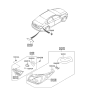 Diagram for 2012 Hyundai Sonata Hybrid Light Socket - 92451-4R000