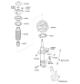 Diagram for Hyundai Azera Bump Stop - 54625-2T000