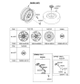 Diagram for 2012 Hyundai Sonata Hybrid Spare Wheel - 52910-4R150