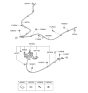 Diagram for 2011 Hyundai Sonata Hybrid Parking Brake Cable - 59750-4R000