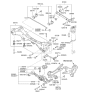 Diagram for Hyundai Sonata Hybrid Rear Crossmember - 55405-3V150