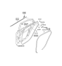 Diagram for 2015 Hyundai Sonata Hybrid Weather Strip - 83120-3S000-RY