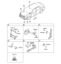 Diagram for 2011 Hyundai Sonata Hybrid Air Bag Control Module - 95910-4R010