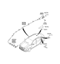 Diagram for 2015 Hyundai Sonata Hybrid Antenna - 96210-3Q900-AA