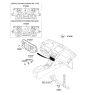 Diagram for 2015 Hyundai Sonata Hybrid A/C Switch - 97250-4R103-BLH