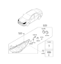 Diagram for 2012 Hyundai Sonata Hybrid Headlight - 92101-4R050