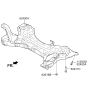 Diagram for Hyundai Sonata Hybrid Front Cross-Member - 62400-4R000