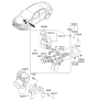 Diagram for 2011 Hyundai Sonata Hybrid Brake Master Cylinder Reservoir - 58500-4R102