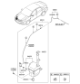 Diagram for Hyundai Sonata Hybrid Washer Reservoir - 98620-3V000