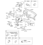 Diagram for 2014 Hyundai Sonata Hybrid Steering Column Cover - 84851-3S100-RY