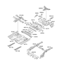 Diagram for 2014 Hyundai Sonata Hybrid Front Cross-Member - 65610-4R000