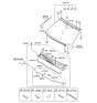 Diagram for Hyundai Sonata Hybrid Windshield Washer Nozzle - 98630-3S000