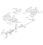 Diagram for 2011 Hyundai Sonata Hybrid Exhaust Heat Shield - 28791-4R000