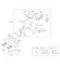 Diagram for Hyundai Sonata Hybrid Armrest - 89900-3S410-YDY