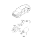 Diagram for Hyundai Fuel Door Release Cable - 81590-3S000