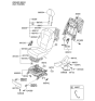 Diagram for 2014 Hyundai Sonata Hybrid Seat Cover - 88360-4R300-Y5S