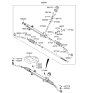 Diagram for Hyundai Rack and Pinion Boot - 57728-3Q000