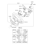 Diagram for Hyundai Sonata Hybrid Steering Wheel - 56110-4R210-RAS