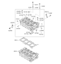 Diagram for 2012 Hyundai Sonata Hybrid Cylinder Head - 72RU5-2GF00