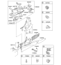 Diagram for 2012 Hyundai Sonata Hybrid Center Console Base - 84611-4R000-RY