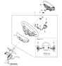 Diagram for 2007 Hyundai Entourage Steering Column Cover - 56140-4D511-CS