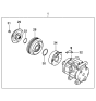 Diagram for 2006 Hyundai Entourage A/C Clutch - 97644-4D900