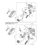 Diagram for Hyundai Entourage Brake Pedal - 32810-4D600